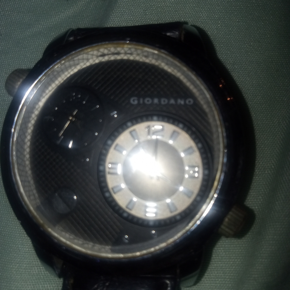 Giordano Black and Silver Men's Watch